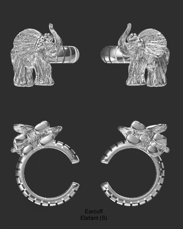 Ear cuff / Ring / Elephant