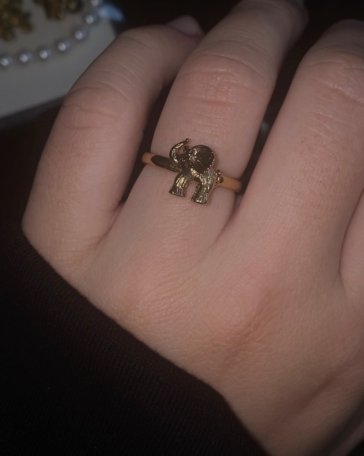 Ear cuff / Ring / Elephant