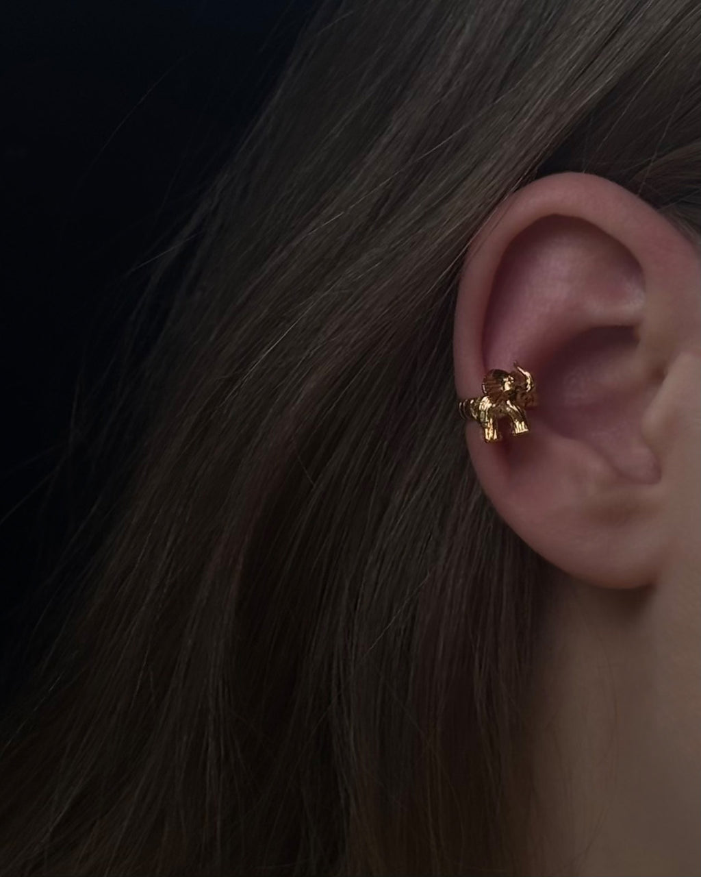 Ear cuff / Ring / Elephant