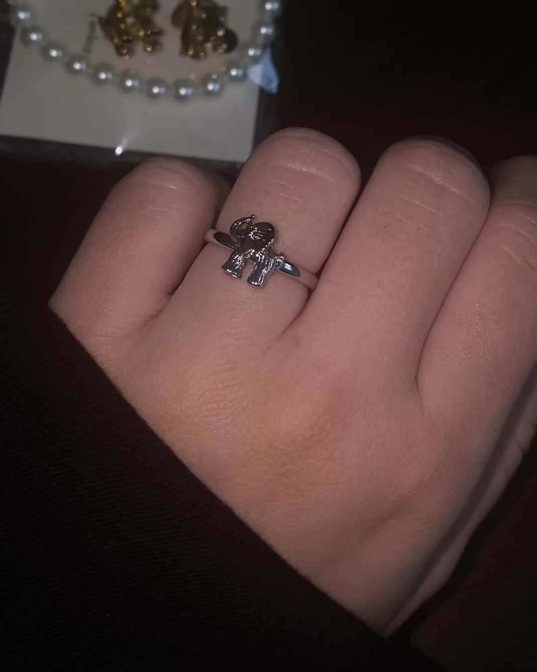 Ear cuff / Ring / Elephant